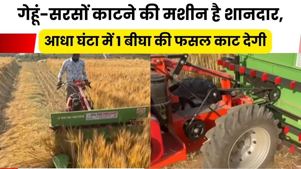 गेहूं-सरसों काटने की मशीन